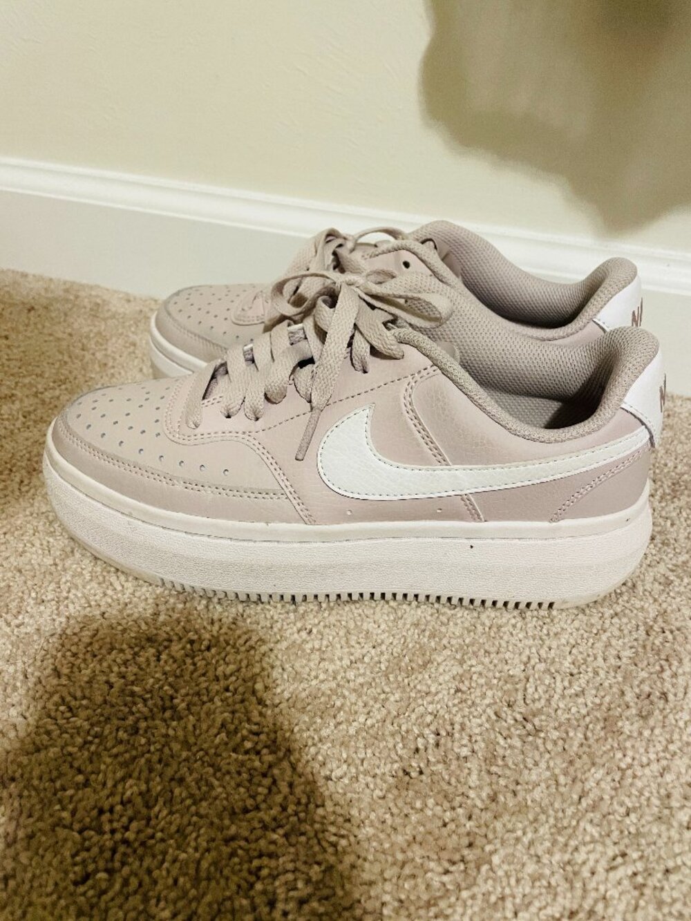 Nike Court Vision Alta Platform Sneakers Platinum Violet Women’s 7